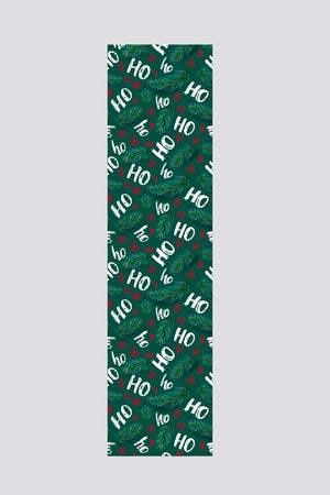 Yeşil Ho Ho Yazılı Yılbaşı Runner 40x140