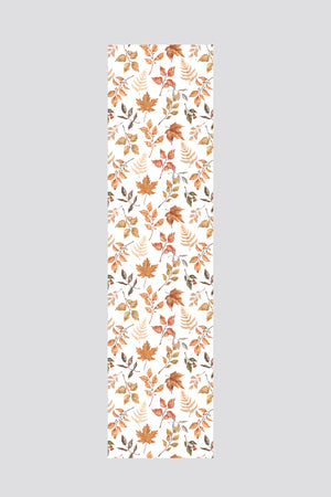 Sonbahar Temalı Yaprak Desenli Runner 40x220