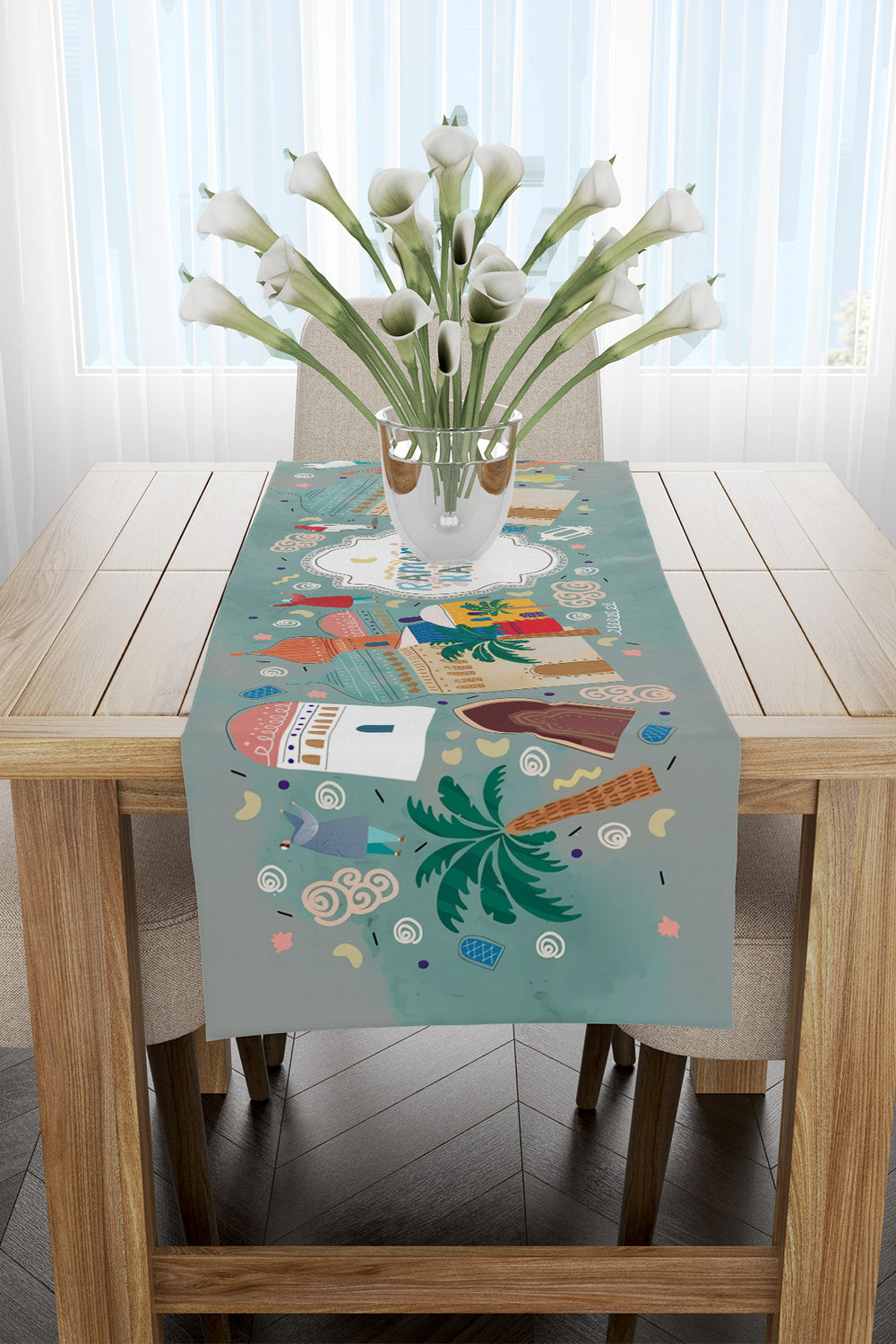 Modern Ramazan Temalı Runner 40x140