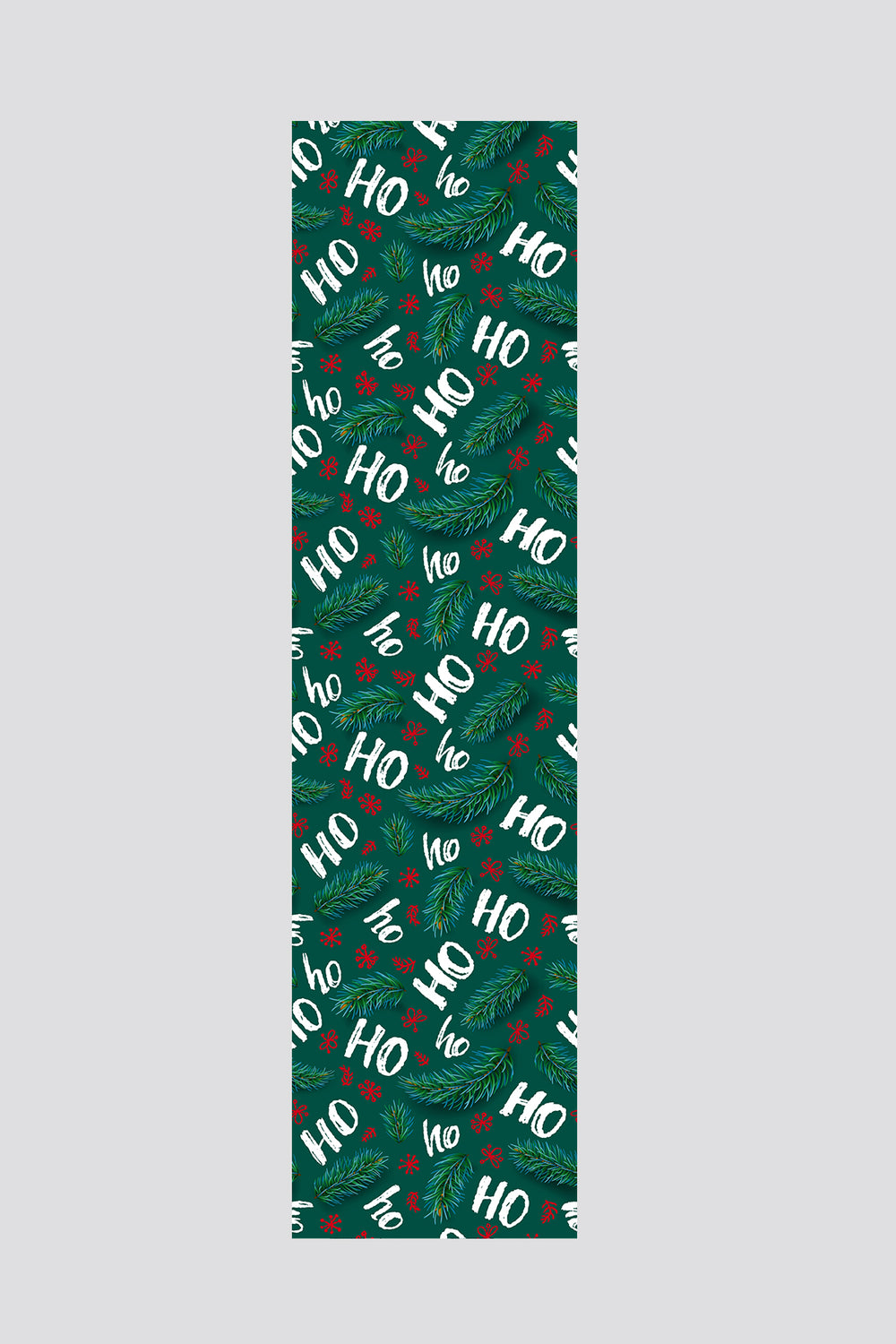Yeşil Ho Ho Yazılı Yılbaşı Runner 40x140