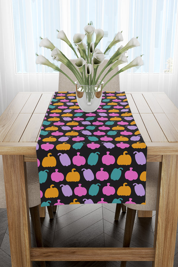 Çok Renkli Balkabağı Desenli Runner 40x140