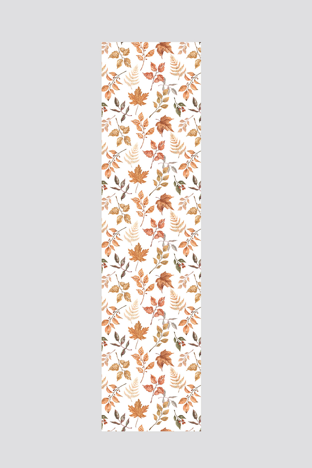 Sonbahar Temalı Yaprak Desenli Runner 40x220