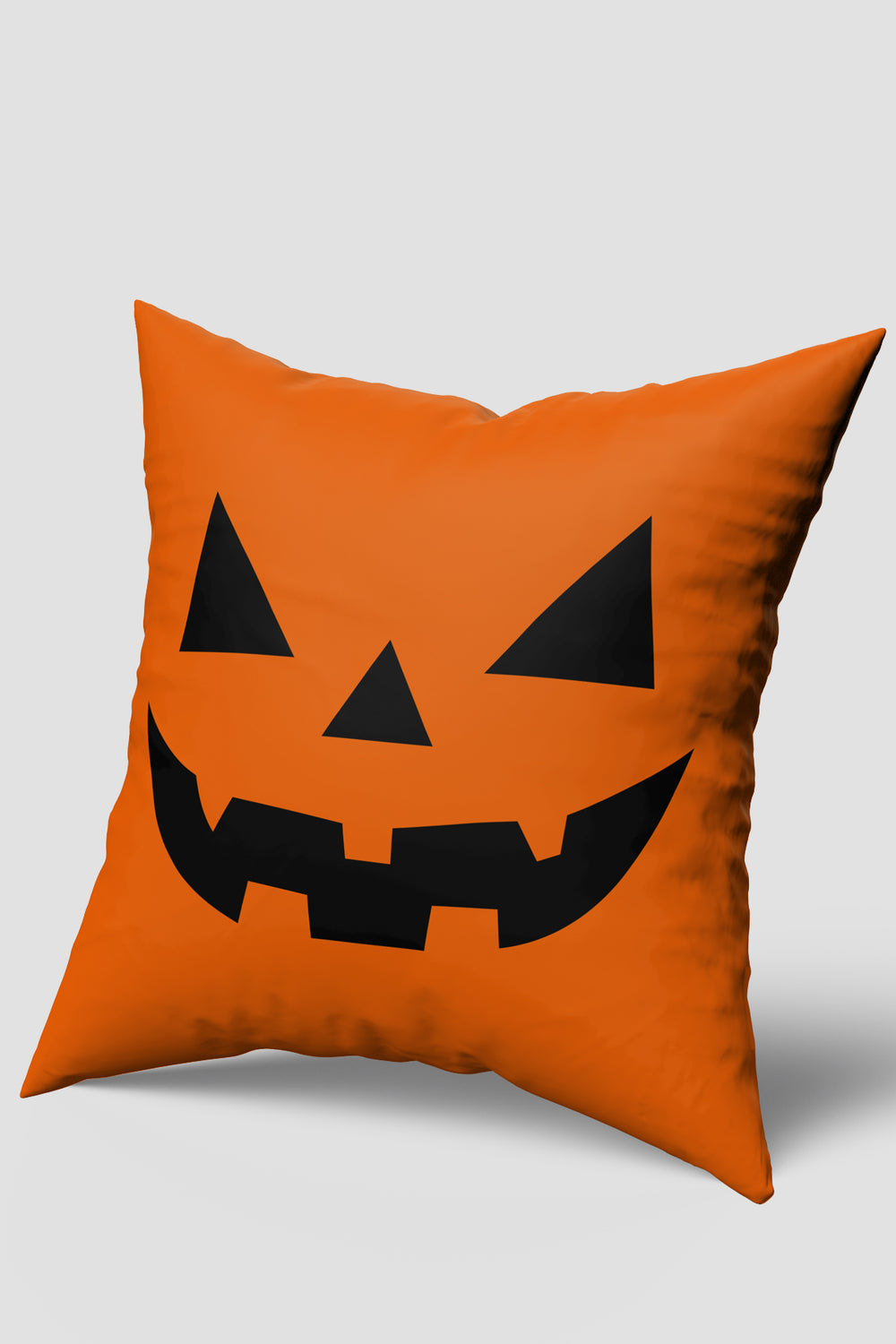 Turuncu Korkunç Balkabağı Halloween Cadılar Bayramı Kırlent Kılıfı