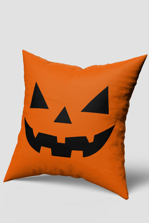 Turuncu Korkunç Balkabağı Halloween Cadılar Bayramı Kırlent Kılıfı