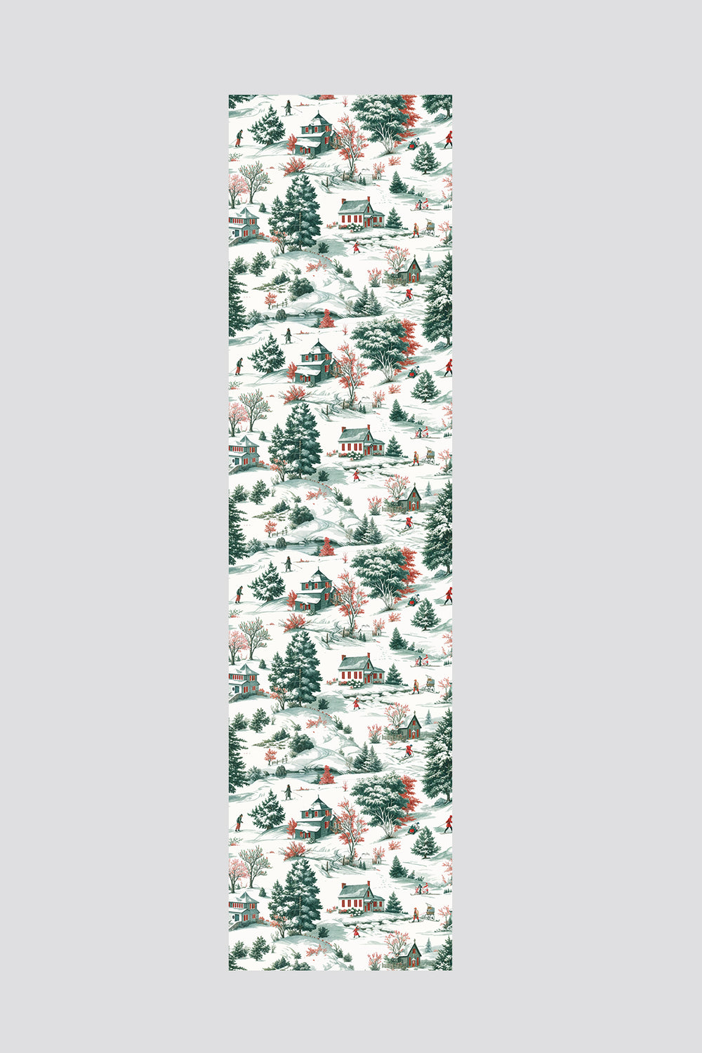 Beyaz Kış Manzaralı Yılbaşı Runner 40x140