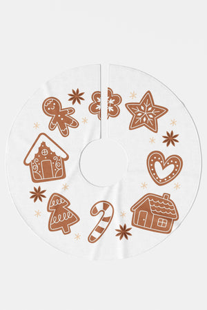 Beyaz Yılbaşı Figürleri Çam Ağacı Örtüsü