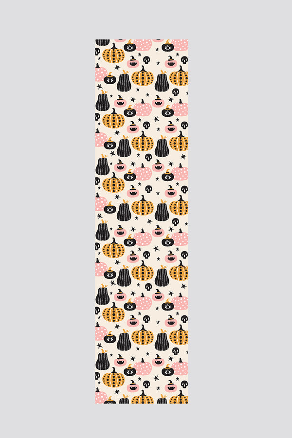 Halloween Balkabağı ve İskelet Kafası Cadılar Bayramı Runner 40X140
