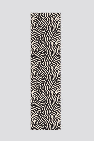 Krem Siyah Zebra Çizgili Runner 40x220
