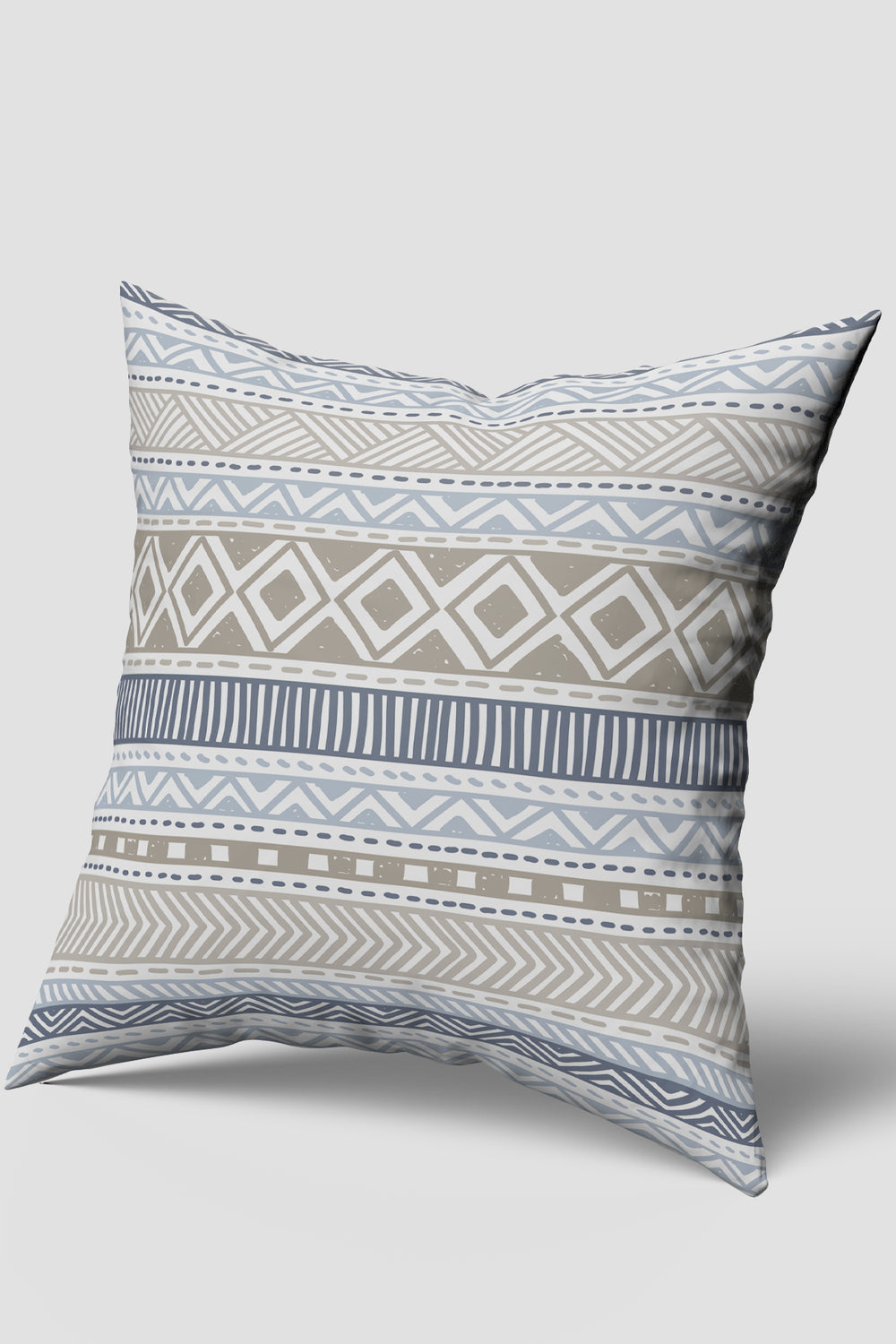 Bohem Geometrik Motif Desenli Kırlent Kılıfı