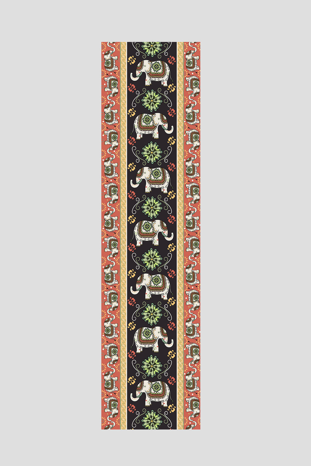 Etnik Fil Desenli Runner 40x140