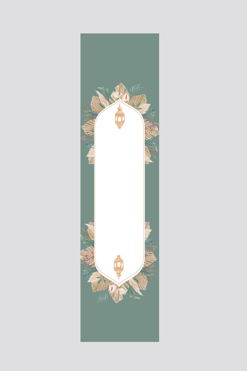 Yeşil Ramazan Temalı Runner 40x140