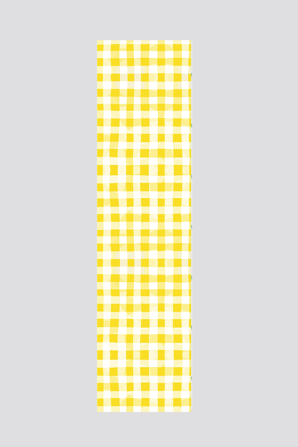 Sarı Beyaz Kareli Runner 40x140