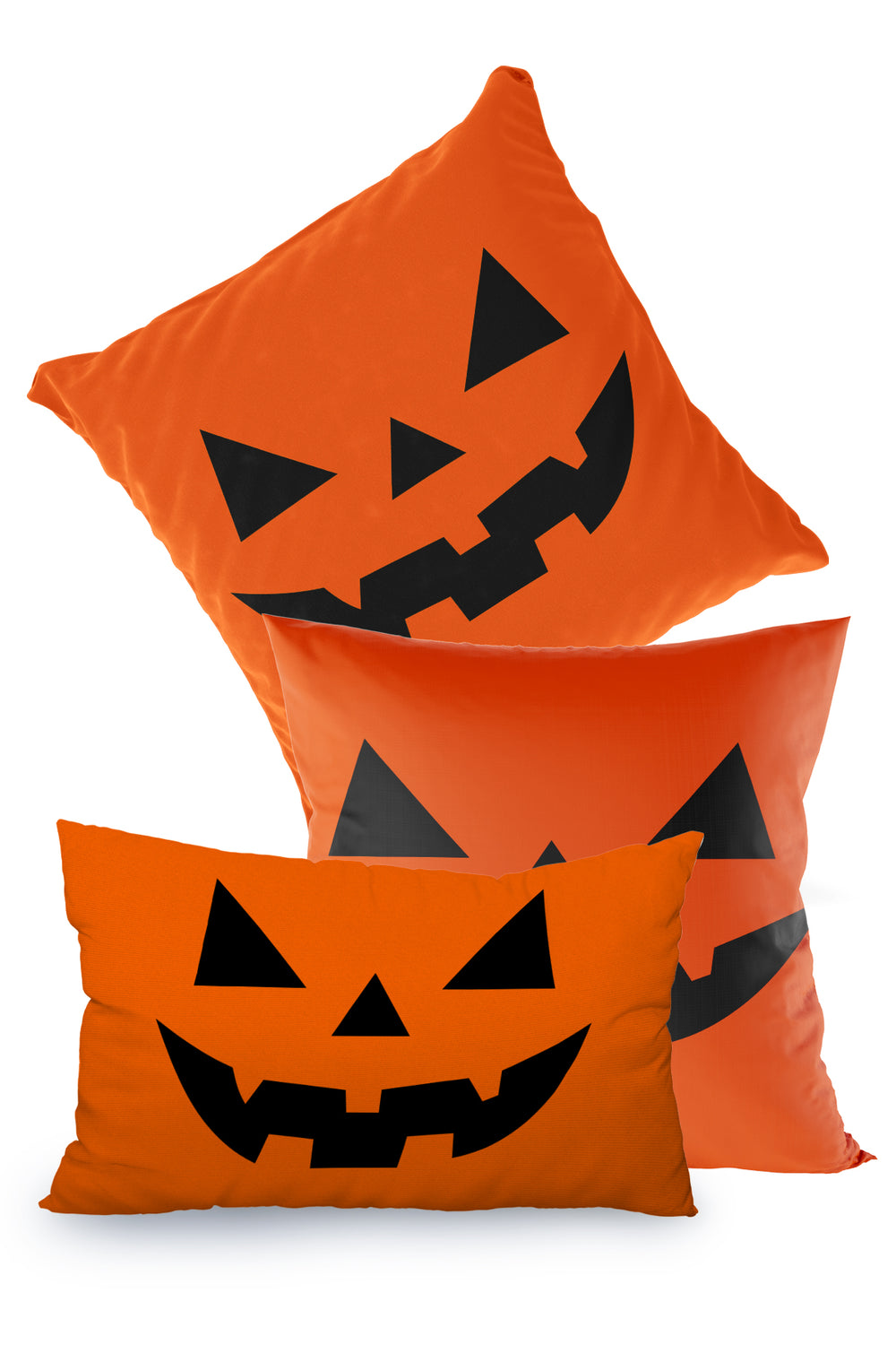 Turuncu Korkunç Balkabağı Halloween Cadılar Bayramı Kırlent Kılıfı