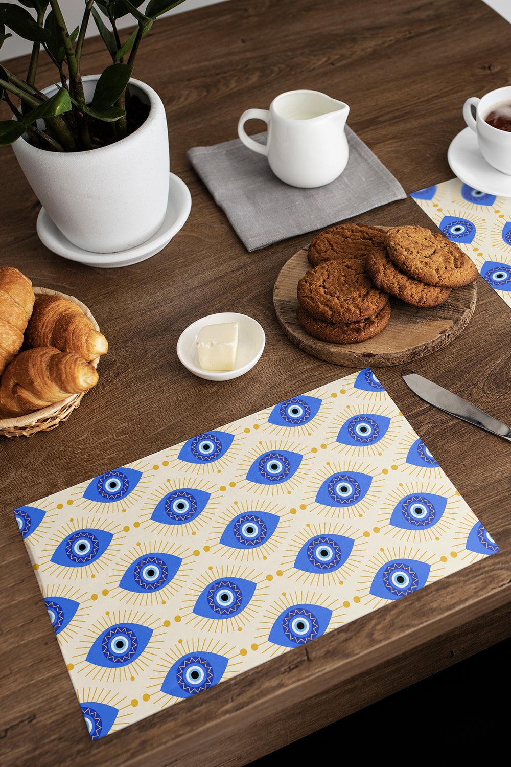 Evil Eye Bead Patterned Single Serving Board American Service