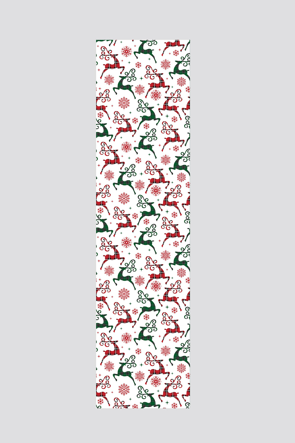Noel Temalı Geyik Desenli Yılbaşı Runner 40x140