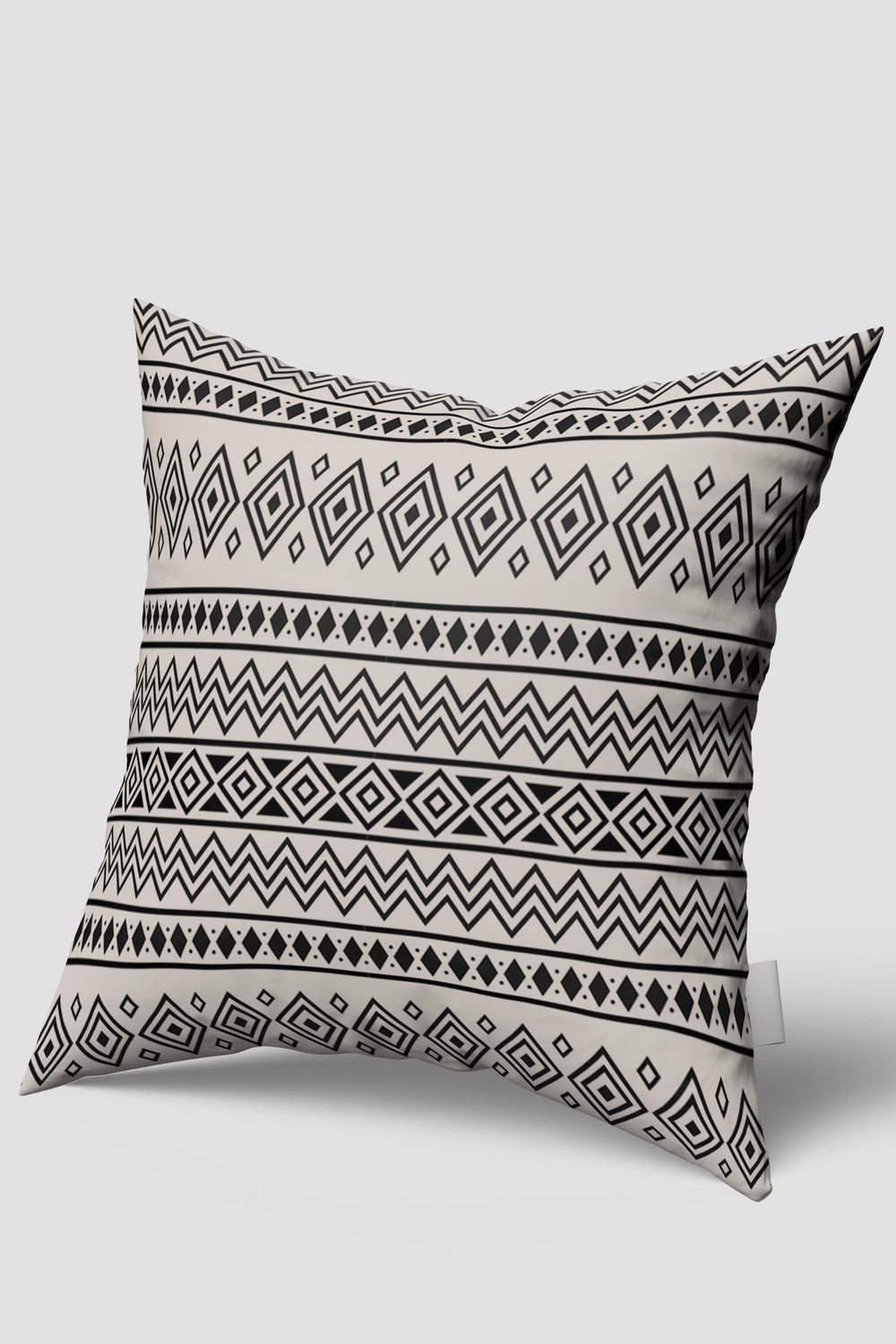 Siyah Beyaz Modern Geometrik İskandinav Kırlent Kılıfı