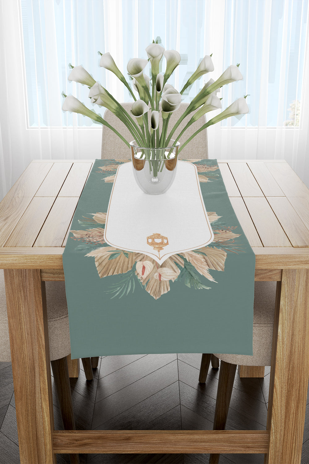 Yeşil Ramazan Temalı Runner 40x220