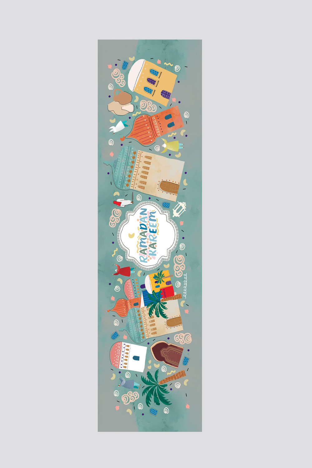 Modern Ramazan Temalı Runner 40x140